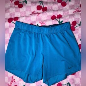Women's Blue Nike Dri fit shorts
